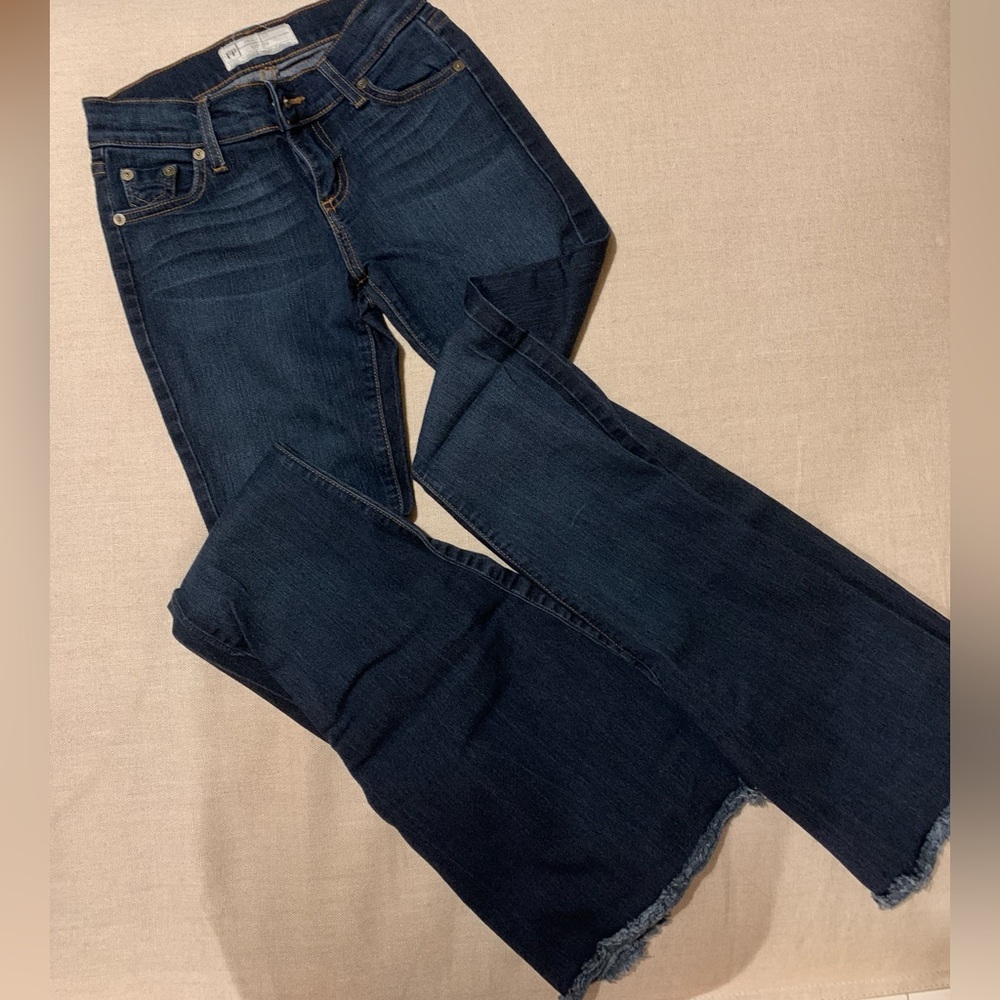 Free People dark wash flares
